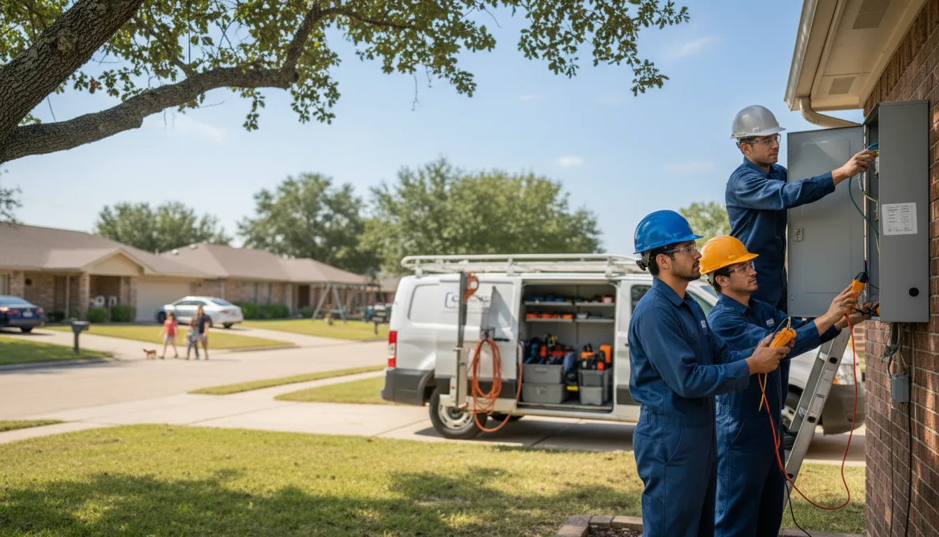 Certified electrician providing emergency electrical services in Stanton, TX